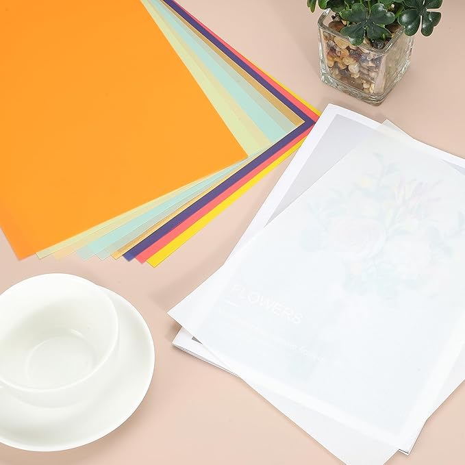 PATIKIL 30 Sheets Vellum Paper 4.25x5.5, Vellum Paper Printable Translucent Paper 100GSM Colored for Invitations Laser Inkjet Printing Card Making Crafting Wedding Tracing, Green
