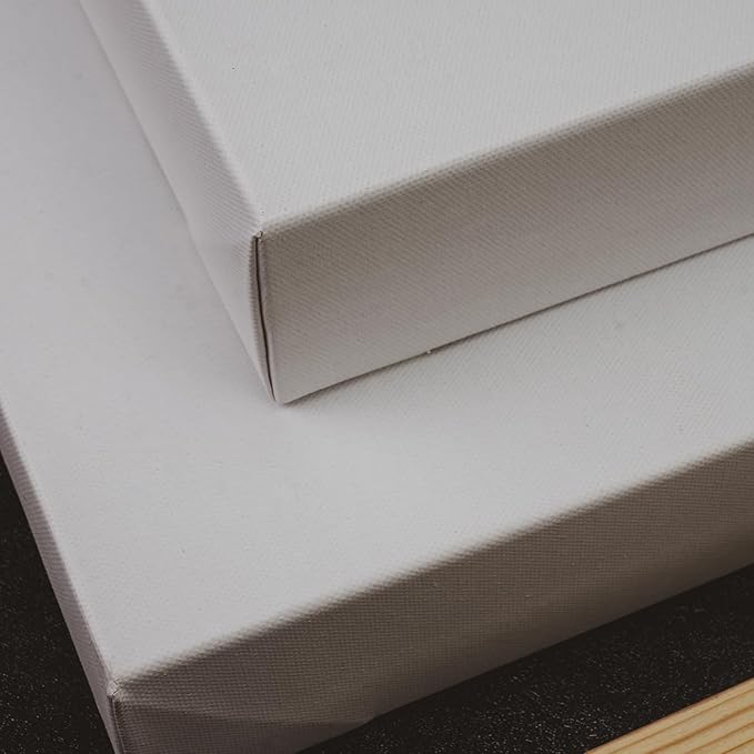 PHOENIX 30x40 Inch Museum Canvas - 2 3/8 Inch Thick Porfile Deep Large Stretched Canvas for Painting 1 Pack 100% Cotton 11 Oz. Gesso Primed White Blank Professional Canvas Oil & Acrylic Paints