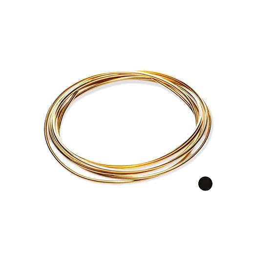 8 Gauge, Jeweler's Brass Wire, Red Brass, Round, Dead Soft, CDA #230 Alloy Jewelry Grade - 1 Ounce (1.5FT) by CRAFT WIRE