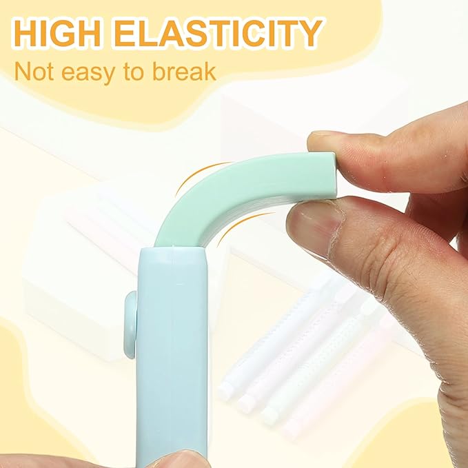 PATIKIL 4 Pack Erasers, Sliding Retractable Eraser Push Pull Cute Pencil Erasers Soft Large Easy to Clean with Plastic Sleeve for Sketching Drawing Artists Teacher Pencils, Green