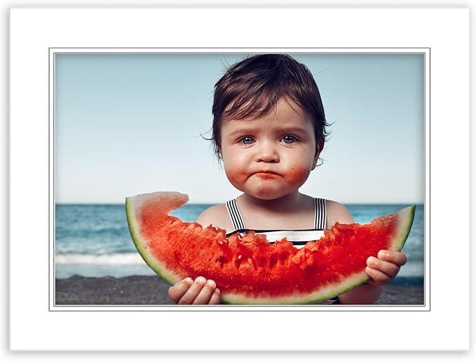 12x18 Mat for 11x14 Photo - Precut White on White Double Mat Picture Matboard for Frames Measuring 12 x 18 Inches - Bevel Cut Matte to Display Art Measuring 11 x 14 Inches - Acid Free ONE MAT
