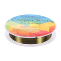 HARFINGTON 82ft Jewelry Wire, 32 Gauge (0.2mm) Brass Craft Soft Metal Tarnish Resistant Copper Beading Wire for Jewelry Making Supplies Crafting, Ancient Blue