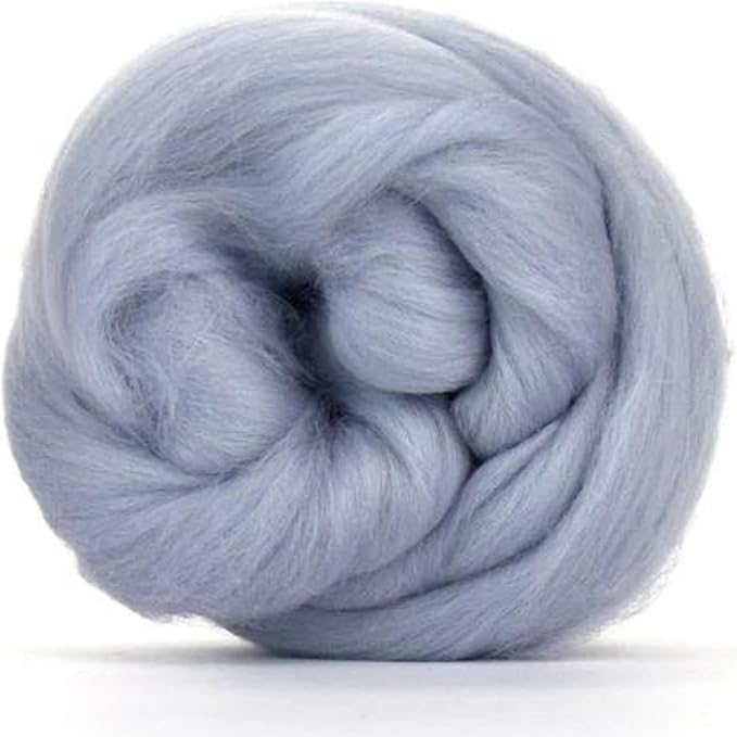 Revolution Fibers Merino Wool Roving | Premium Combed Wool Top | 22 Micron, Perfect for Felting Projects, Spinning, Wall Hangings and Tapestry (Seal)