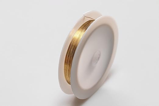 30 Gauge - 1 Ounce (194FT) Jeweler's Brass Wire, Red Brass, Round, Dead Soft, CDA #230 Alloy Jewelry Grade Made in USA by CRAFT WIRE