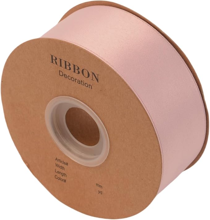 Double Side Satin Ribbon, Continuous 20 Yards,Use for Craft Bows Bouquet, Gift Wrapping, Wedding Decoration, Floral Arrangement (Pink Purple, 1-1/2 inch)