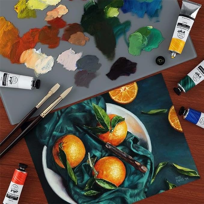 Tusc & Pine Artist Oil Paint - Luminous Violet, 40 ml, Non-Yellowing, Rich & Creamy Consistency, Maximum Pigment Load, Small Batch Milled Oil Paints Made in the USA for Professional Artists