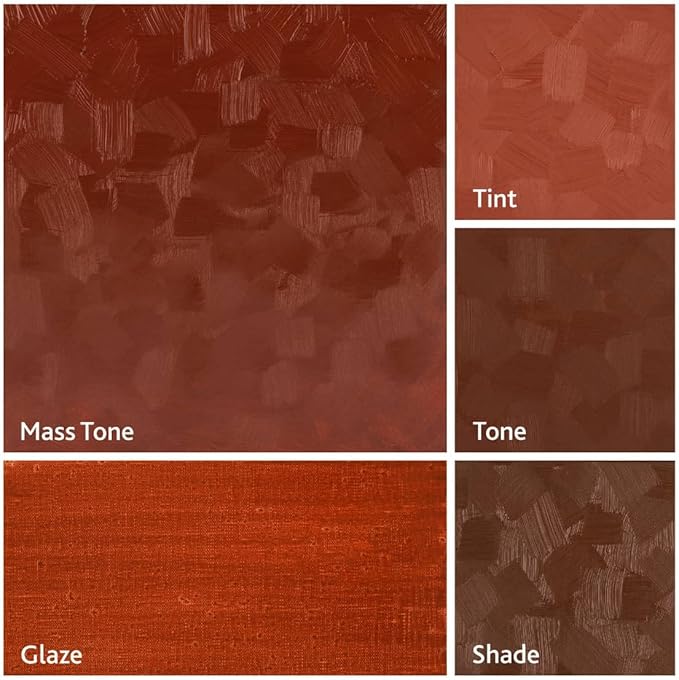 Tusc & Pine Artist Oil Paint - English Red, 40 ml, Non-Yellowing, Rich & Creamy Consistency, Maximum Pigment Load, Small Batch Milled Oil Paints Made in the USA for Professional Artists