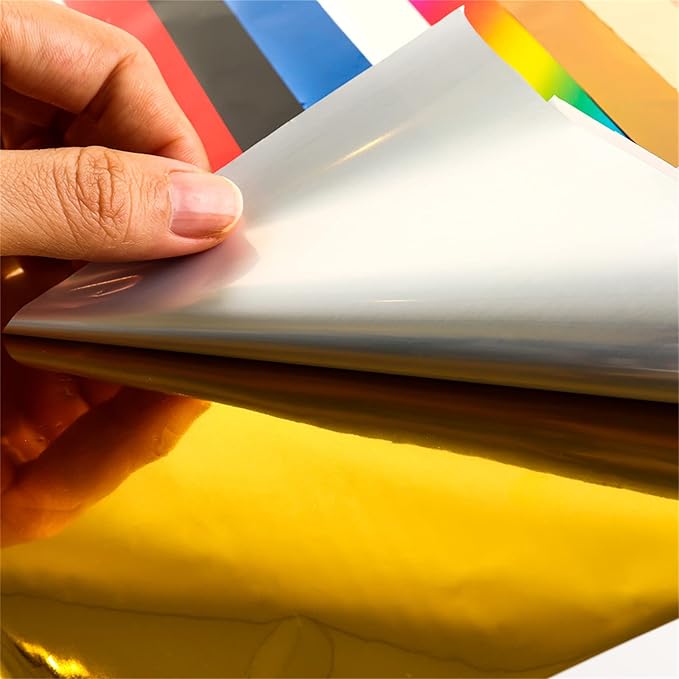 Briartw 20x29cm Hot Foil Paper 50 Sheets Pack Toner Reactive Foil Hot Stamping Foil Paper by Laser Printer and Laminator for Scrapbooking Craft Cardmaking DIY Album (Plum, 100 Sheets)