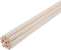Mandala Crafts Wood Sticks Wooden Dowel Rods 24 Inches Wooden Sticks for Crafts Sticks Macrame Dowels - 50 Unfinished Wood Dowels 1/4 Inch Cake Dowels for Tiered Cakes