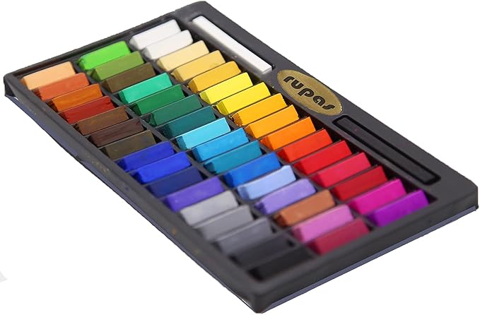 Rupas Soft Dry Pastel 48 Color Set Square Chalk