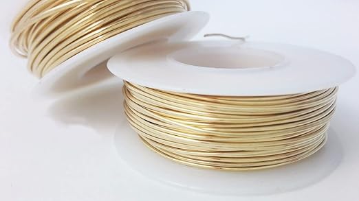 20 Gauge, Jeweler's Brass Wire, Red Brass, Round Dead Soft CDA #230 Alloy Jewelry Grade - 4oz (85FT) by CRAFT WIRE