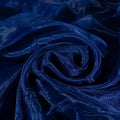 Fynite Navy Blue Organza Fabric by The Yard | 10 Yard Long | 44" Wide | Bridal Soft Sheer Organza Tulle for DIY Wedding Dress Fashion Craft Decorations