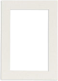 8x10 Mat Bevel Cut for 5x8 Photos - Acid Free Oyster Shell White Precut Matboard With Backing Board and Crystal Clear, Self Seal Photo Mat Bag - For Pictures, Photos, Framing - 4-ply Thickness