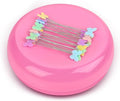 Oukitoymer Magnetic Pin Cushion with 100pcs Butterfly Head Straight Pins, Bobby Pin Holder for Sewing, Magnet Needle Cushion, Paper Clip Collector, Secure Pin Storager, Sewing & Quilting Accessories