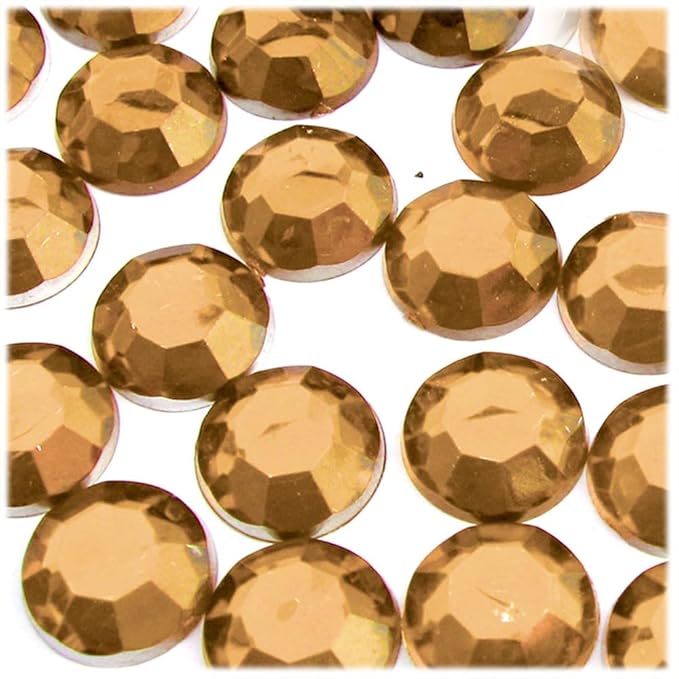 The Crafts Outlet 72pc Rhinestones Round 20mm - Flatback Hot Pink or Rose HPK