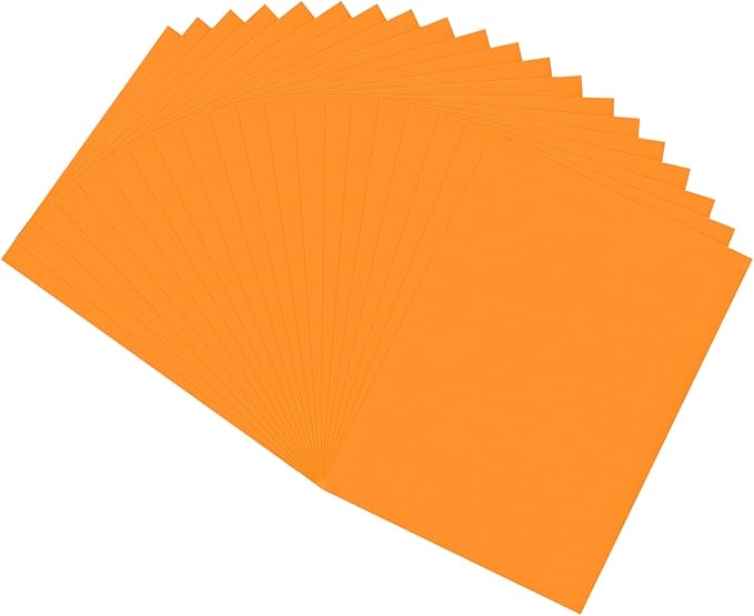 20 PCS EVA Foam Sheets DIY Handcraft Materials 1mm Thick 15.7 x 11.8 Inches Orange EVA Foam Papers for Arts and Crafts