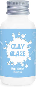 50ml Air Dry Clay Varnish，Air Dry Clay Sealant for Airdry Clay，Air Dry Clay Glaze Can Not Only Used to Prevent Clay Cracking, Scratches, and Wear,It Can Also Having a Matte Glaze Effect (Matte)
