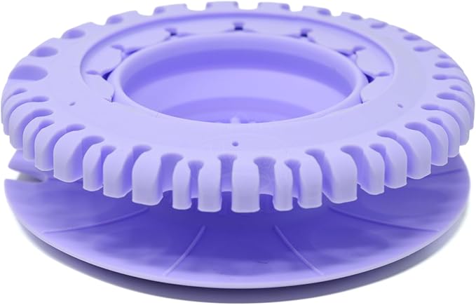 Paint Puck CollapsiBowl Paint Brush Cleaner Rinse Cup (Purple) - Collapsible Paint Water Cup & Brush Cleaner with Brush Holder, Squeegee Lips & Drip Tray for Acrylic, Watercolor & Art Supplies