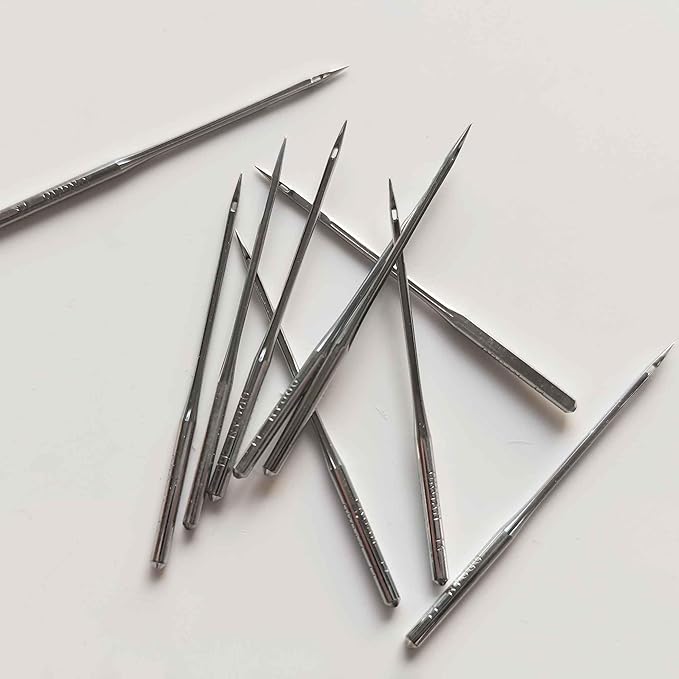 HONEYSEW 10PCS SLX75 SY2054 Organ Serger Overlock Sewing Machine Needle for Singer 14U Sharp (SY2054 80/12)