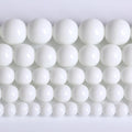 8MM Natural Stone White Porcelain Agate Beads Round Loose Stone Beads for Jewelry and Bracelets Making 90pcs 2 Strands 32"
