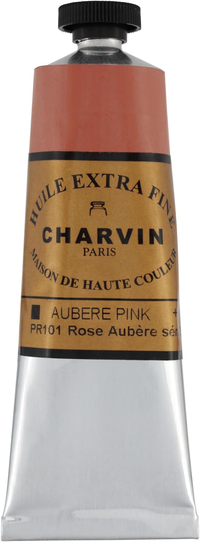 Charvin Extra Fine Oil Paint, Aubere Pink 60 mL - Triple-Milled, Rich Texture, Poppy Oil-Based, Light-Fast, Handmade, Archival Quality
