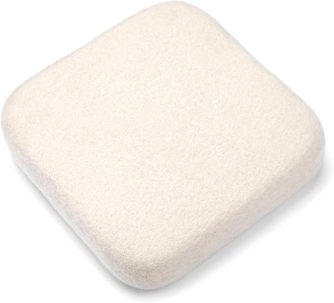 OEHPICC Needle Felting Pad, 6x6 Inch Natural Wool Felting Mat for Wool Craft Project, Needle Felting Supplies