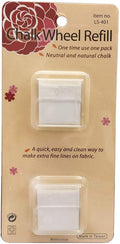 YEQIN Chalk Wheel Refill, Refill Fine Line Fabric Marker Tailor's Chalk (Style1 Refill - White)