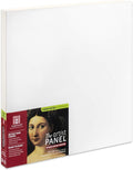 Ampersand Art Supply Wood Gesso Art Painting Panel: Canvas Texture, 1.5 Inch Cradle, 16" x 16"