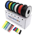 Fermerry 20 AWG Stranded Wire Spool 5ft Each 6 Colors Flexible 20 Gauge Silicone Hook up Wire Kit Electrical Tinned Copper Wire