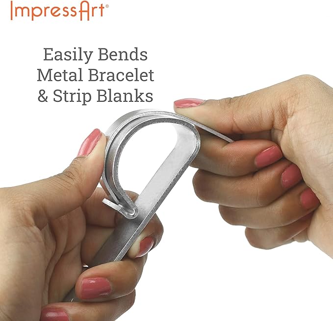 ImpressArt - Metal Stamping Kit, Includes All Essential Metal Stamping Tools for Jewelry Making and DIY Hand Stamping Custom Made Projects (Bridgette, Basic Bracelet Bending Kit)