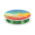 HARFINGTON 8ft Jewelry Wire, 20 Gauge (0.8mm) Brass Craft Soft Metal Tarnish Resistant Copper Beading Wire for Jewelry Making Supplies Crafting, Green