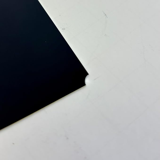 Blank Metal Plates for Laser Engraving - 4 Pack | Aluminum Sheets 0.020" Thick | CO2, Diode, Fiber Laser Compatible | Multiple Sizes & Colors (Black (engraves silver), 1x11.25 inch)