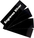 Blank Metal Plates for Laser Engraving - 4 Pack | Aluminum Sheets 0.020" Thick | CO2, Diode, Fiber Laser Compatible | Multiple Sizes & Colors (Black (engraves silver), .75x3 inch)