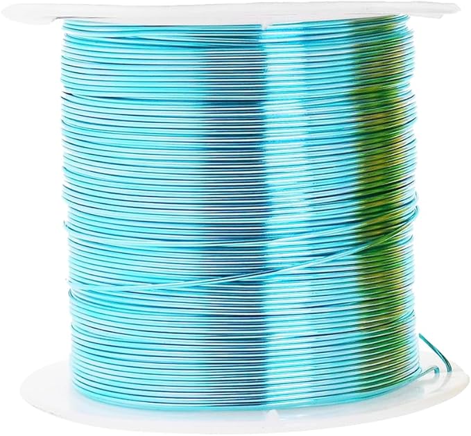 Mandala Crafts 14 Gauge Anodized Aluminum Craft Wire for Jewelry Making - 240 FT Colored Flexible Pastel Wire - Bendable for Bonsai Armature Crafting Sculpting