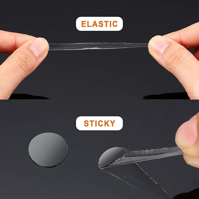 Zonon 1000 Pcs Double Sided Adhesive Dots Clear Glue Point Tape Stickers Balloon Glue Round Mini No Traces Adhesive Sticker Dot Sticker for Classroom Decor Craft DIY Office (0.47 Inch/ 12 mm)