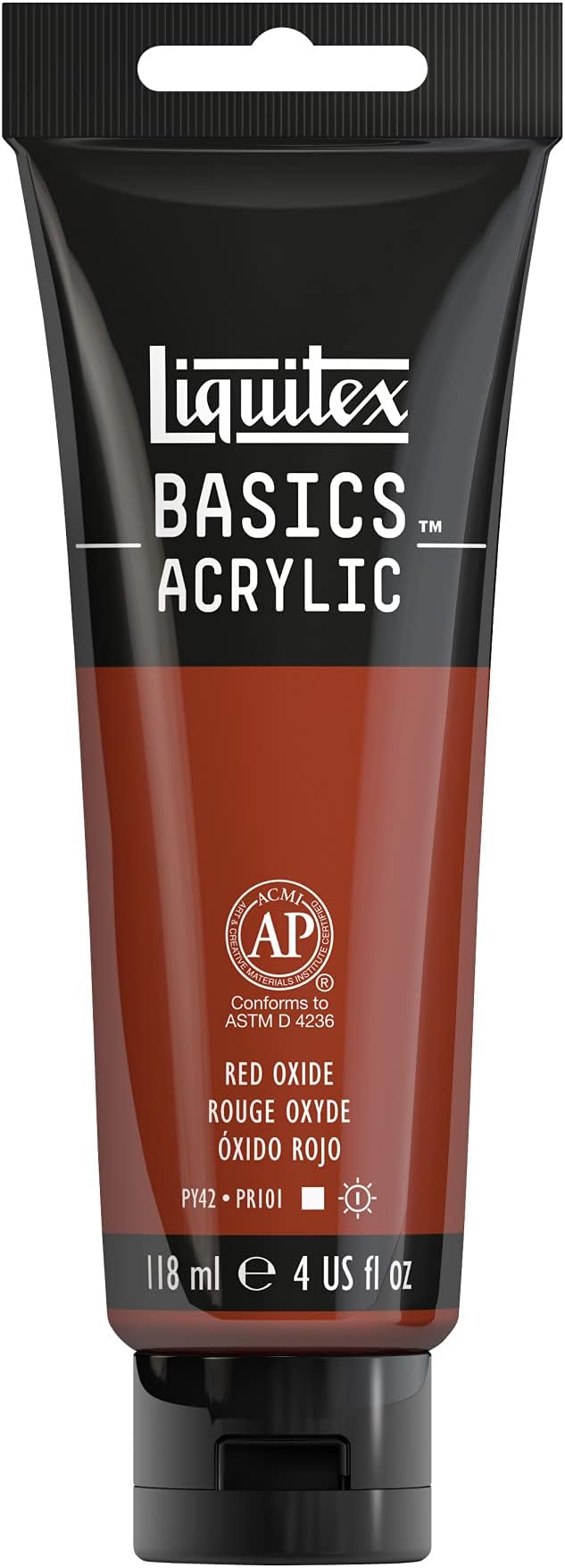 Liquitex BASICS Acrylic Paint, 118ml (4-oz) Tube, Red Oxide