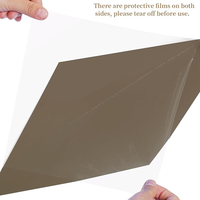 Lystaii 9pcs Lighting Gel Filter 11.8 x 11.8 Inches Gel Light Filter Color Correction Colored Overlays Transparent Color Filters Film Plastic Sheets for Film, Video, Photo, Stage Studio (Tea Black)
