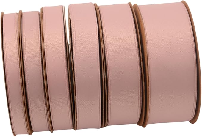 Double Side Satin Ribbon, Continuous 20 Yards,Use for Craft Bows Bouquet, Gift Wrapping, Wedding Decoration, Floral Arrangement (Pink Purple, 1-1/2 inch)