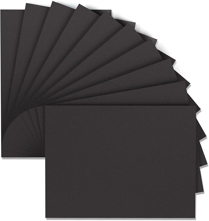MEARCOOH Black Foam Sheets Crafts 9x12 Inch 2mm Eva Craft Foam Paper for Crafts Project Preschoolers Classroom Scrapbooking DIY Cosplay(10 Sheets)