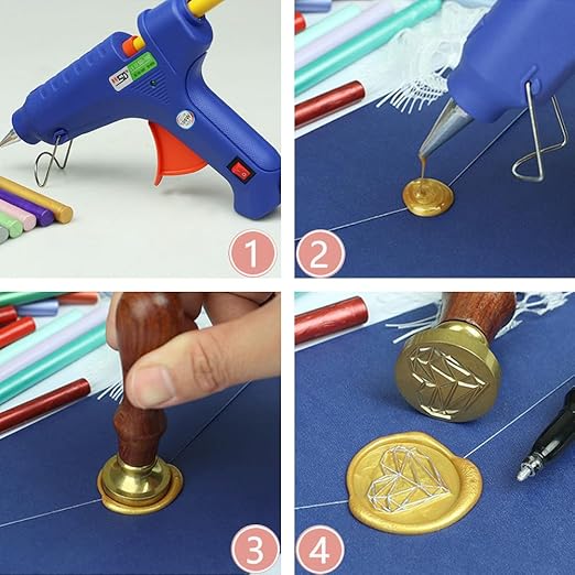 30 Pieces 7mm Sealing Wax Sticks for Glue Gun,PORXFLY Mini Wax Seal Sticks Great for Seals Stamp,Cards Envelopes,Wedding Invitations,Gift Wrapping,Wine Packages (Matcha Green)