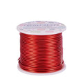 BENECREAT 12 17 18 Gauge Aluminum Wire (12 Gauge,100FT) Anodized Jewelry Craft Making Beading Floral Colored Aluminum Craft Wire - FireBrick