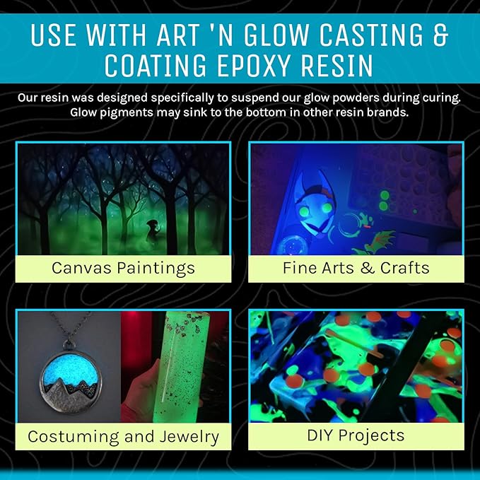 Glow in The Dark Pigment Powder - Neutral and Fluorescent Color for Art Painting, Fine Art, Nail Art Paint, and DIY Crafts - Long Lasting, 10+ Color Options - Neutral Red - (12 Grams/ .42oz)