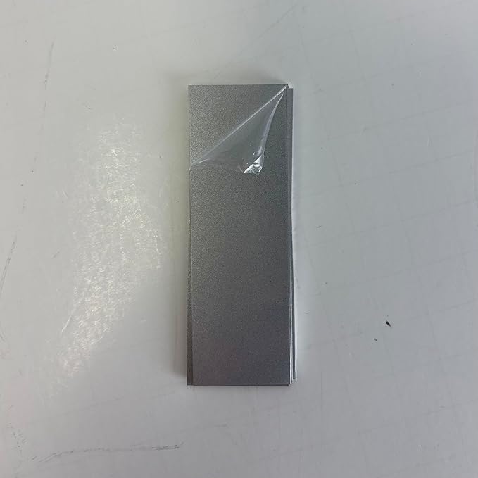 Blank Metal Plates for Laser Engraving - 4 Pack | Aluminum Sheets 0.020" Thick | CO2, Diode, Fiber Laser Compatible | Multiple Sizes & Colors (Silver (engraves black), 6.25x8.25 inch)