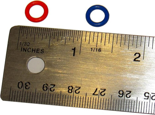 (100 Pack) Soft Stitch Ring Markers, Red & Blue (Small Size for Needle Sizes 0-8, for Knitting/Crochet/etc)