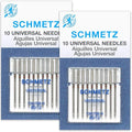 Schmetz Universal Sewing Machine Needles - Size 80/12-2 Cards - 20 Needles