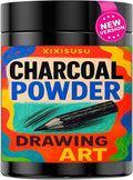 Charcoal Powder for Drawing - Fine Art Charcoal's for Sketching, Shading & Blending - Professional Charcoal Art Supplies for Artists (8 Ounces)