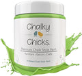 Chalky Chicks All-in-One Chalk Paint for Furniture or Cabinet - 16 Fl Oz - Matte Finish Pistachio (Lime Green) for Metal, Wood Furniture Paint - No Sanding All-in-One for Home Decor & Crafts, USA Made