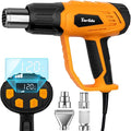 Heat Gun 1500W 120°F-1020°F(50°C-550°C) Fast Heating Heavy Duty Hot Air Gun Kit Variable Temperature Control Overheat Protection with 4 Nozzles for Crafts, Shrinking Pvc, StrippingPaint