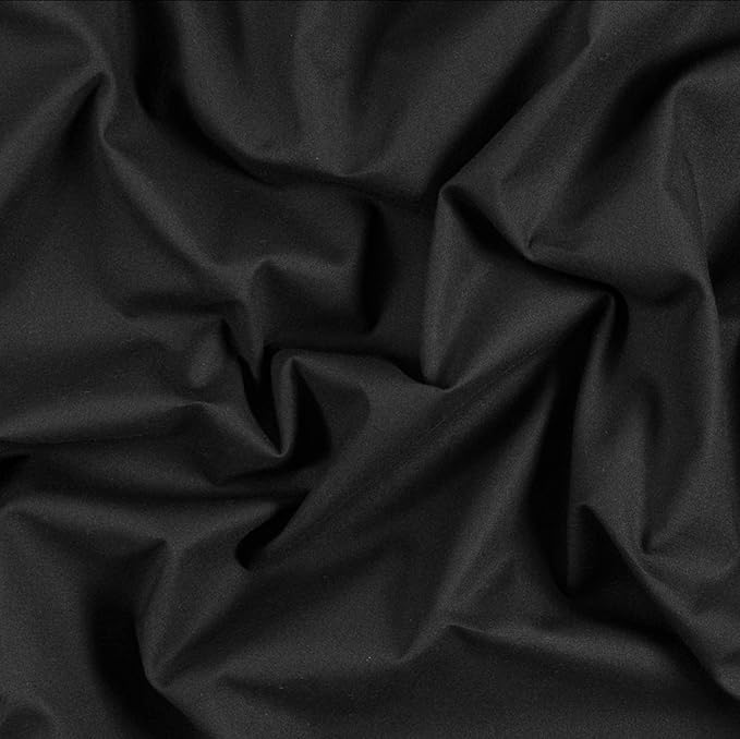 AK TRADING CO. Muslin Fabric/Textile - Draping Fabric - Black 1 Yard Medium Weight - 100% Cotton (60in. Wide)