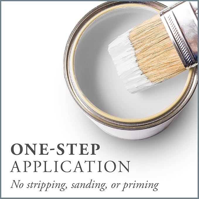 AMY HOWARD AT HOME Chalk-Based One Step Paint for Furniture, Cabinetry, Decor, Finish, and More | No Stripping, Sanding, or Priming | Ultra-Light Base | 16 Ounce | Metropolitan Grey